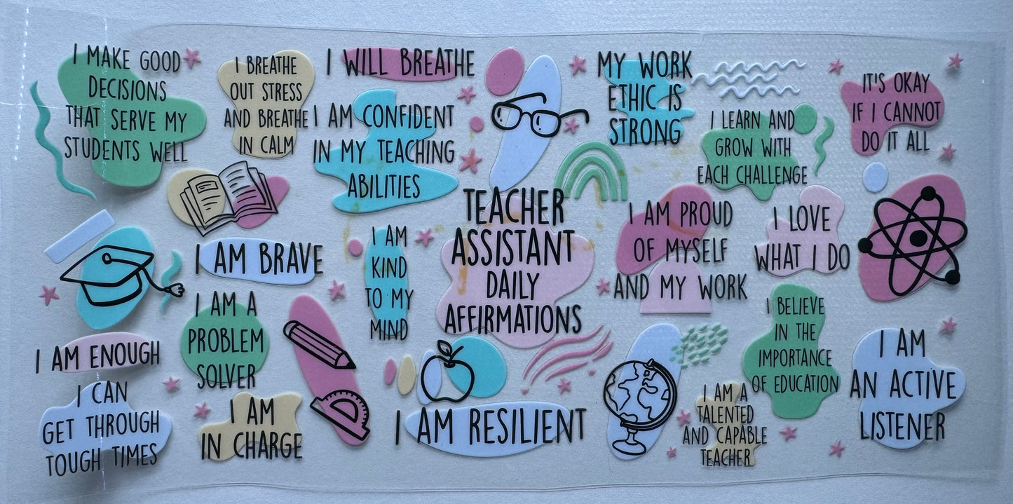 Teacher Assistant Affirmations